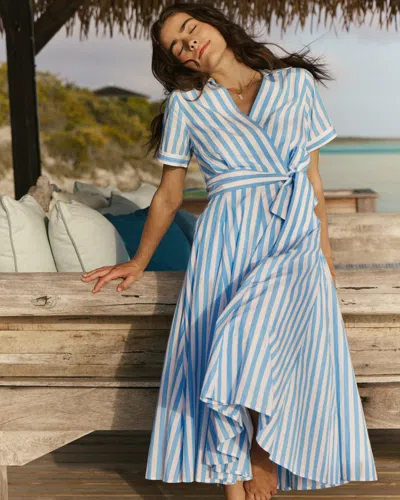 Southern Tide Regina Midi Dress In Ocean Channel