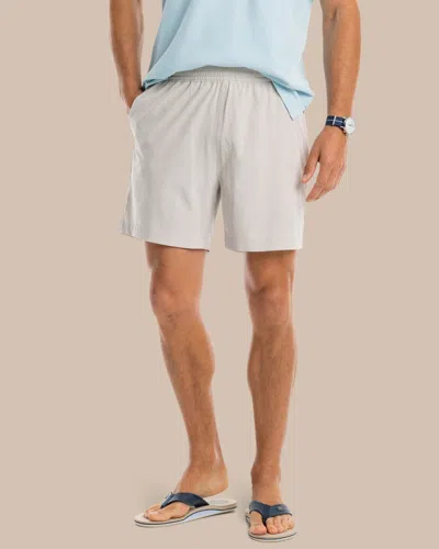 Southern Tide Rip Channel 6" Performance Short In Marble Grey