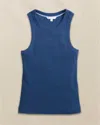 Southern Tide Ryan Solid Rib Tank In Nautical Blue