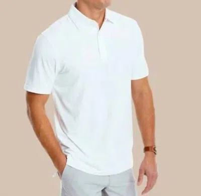 Southern Tide Ryder Performance Polo Shirt In White