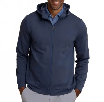 Southern Tide Schooner Full Zip Hoodie In Dress Blue