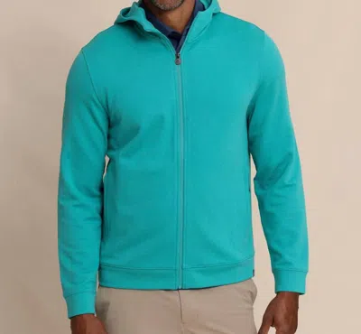 Southern Tide Schooner Full-zip Hoodie In Spruce Shade In Blue