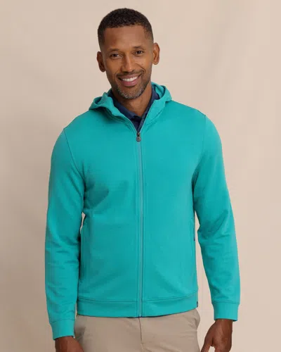 Southern Tide Schooner Full-zip Hoodie In Spruce Shade