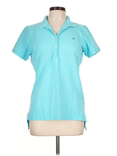 Pre-owned Southern Tide Short Sleeve Polo Shirt In Teal