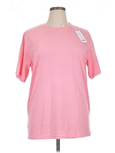 Southern Tide Short Sleeve Top Pink Crew Neck Tops