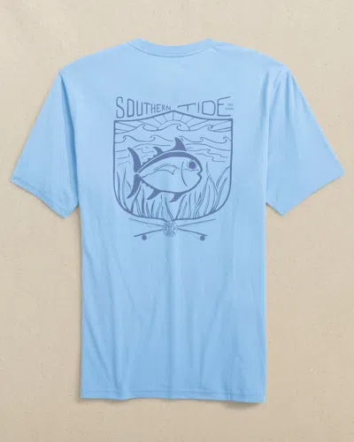 Southern Tide Skipjack Fishing Short Sleeve T-shirt In Ocean Channel