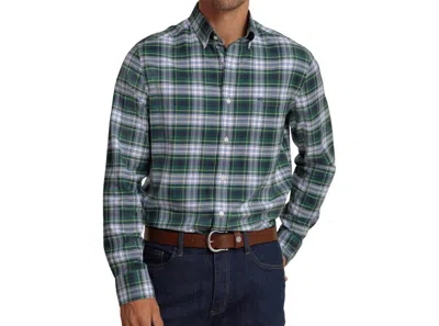 Southern Tide Skipjack Gordan Tartan Sportshirt In Salt Meadow In Multi