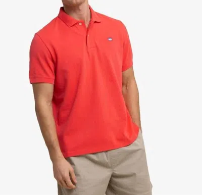Southern Tide Skipjack Polo In Paprika Red