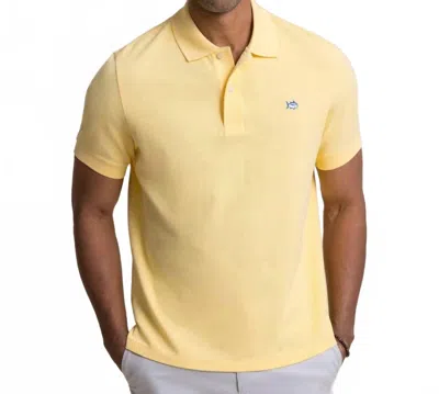 Southern Tide Skipjack Polo Shirt In Pineapple In Yellow