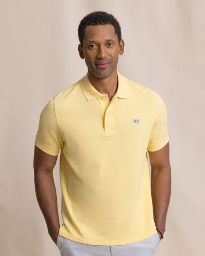 Southern Tide Skipjack Polo Shirt In Yellow