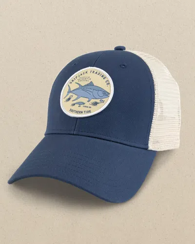 Southern Tide Skipjack Trading Co. Trucker Hat In Aged Denim