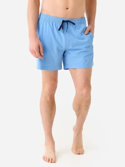 Southern Tide Solid Swim Trunk In Ocean Channel In Blue