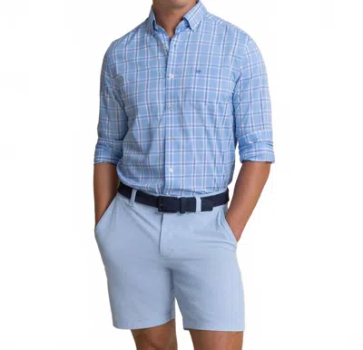 Southern Tide South Beach Coastal Breeze Shirt In Ocean Channel In Multi