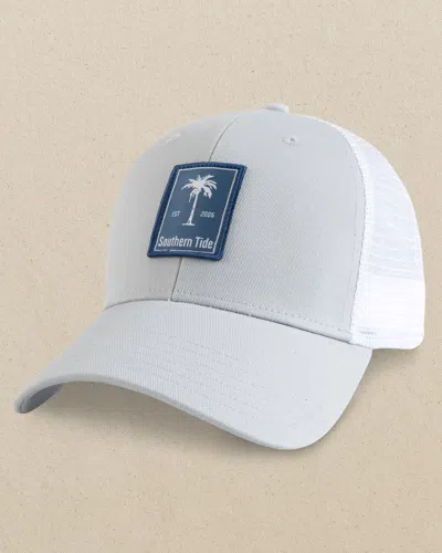 Southern Tide St Palmetto Trucker Hat In Light Grey