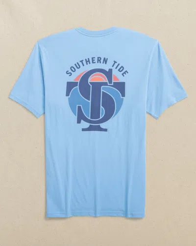 Southern Tide St Seal Short Sleeve T-shirt In Ocean Channel