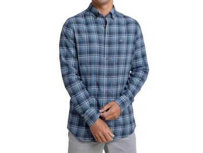 Southern Tide Stillwater Plaid Sportshirt In Sea Blue In Multi