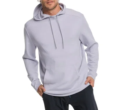 Southern Tide Stratford Interlock Hoodie In Platinum Grey In Gray