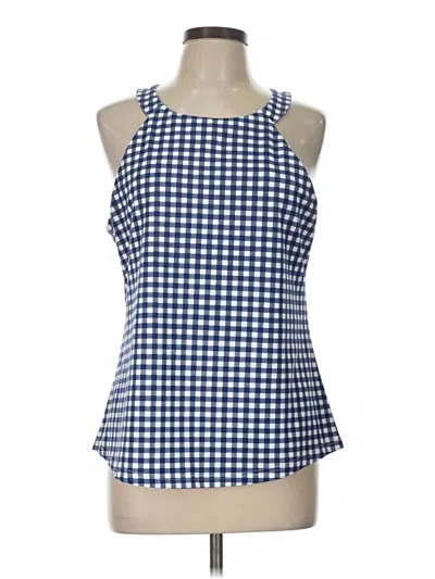 Pre-owned Southern Tide Tank Top Blue Halter Neckline Tops