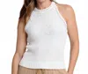 Southern Tide Tessa Sweater Tank In Sand White