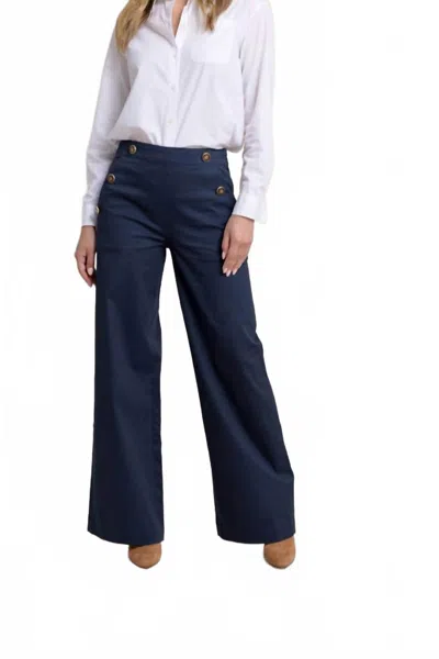 Southern Tide Thalia Sailor Pant In Dress Blue