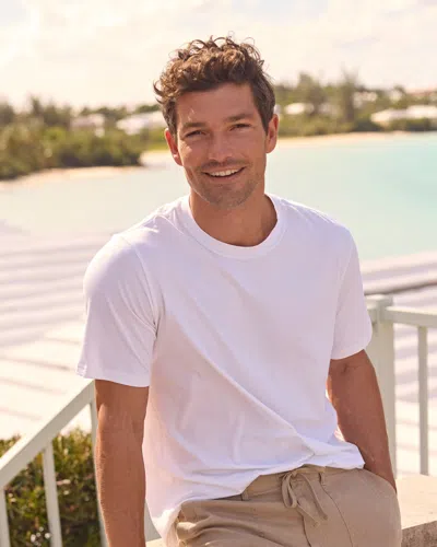 Southern Tide The Seaport T-shirt In Classic White