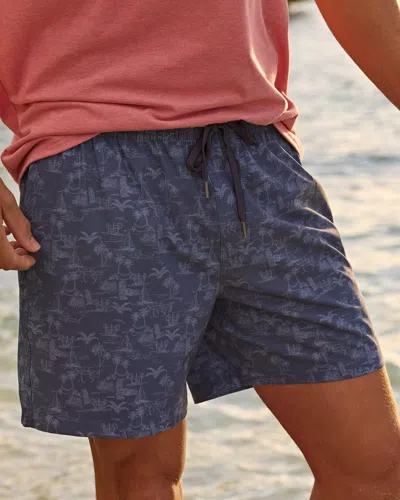 Southern Tide Tide To The Shore Swim Trunk In Light Indigo