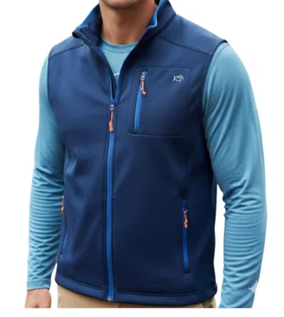 Southern Tide Tide To Trail Performance Vest In Yacht Blue