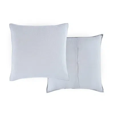 Southern Tide Tideline Coverlet Euro Gray/white Sham In Gray,white