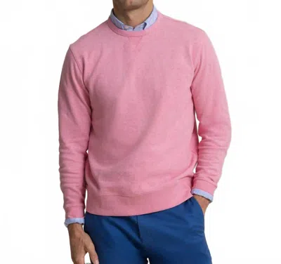 Southern Tide Upper Deck Crew Sweater In Heather Sea Pink