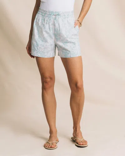 Southern Tide Wendi Elastic Waist Short In Dewdrop Blue