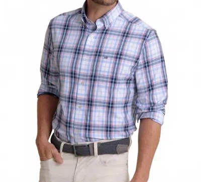Southern Tide Willowbrook Plaid Intercoastal Sport Shirt In Ocean Channel In Multi
