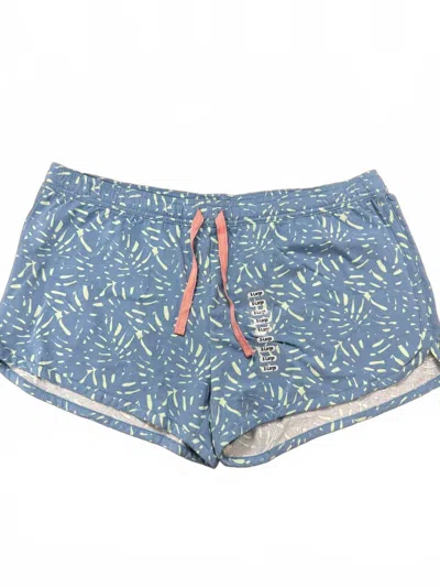 Southern Tide Women's Palm Printed Knit Lounge Shorts In Blue & Green