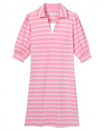 Southern Tide Women's Trina Striped Performance Dress In Prism Pink In Multi