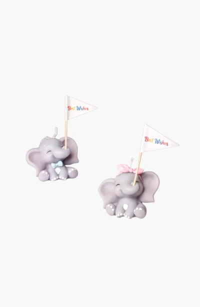Southlake Gifts Baby Elephant Candle In Boy And Girl Set