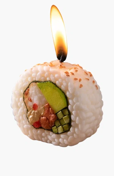 Southlake Gifts California Roll Sushi Candle In White