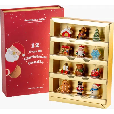 Southlake Gifts Christmas Aromatherapy Scented Candle Advent Calendar In Gold