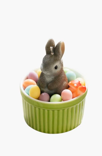Southlake Gifts Easter Bunny Candle In Gray Rabbit/pastels