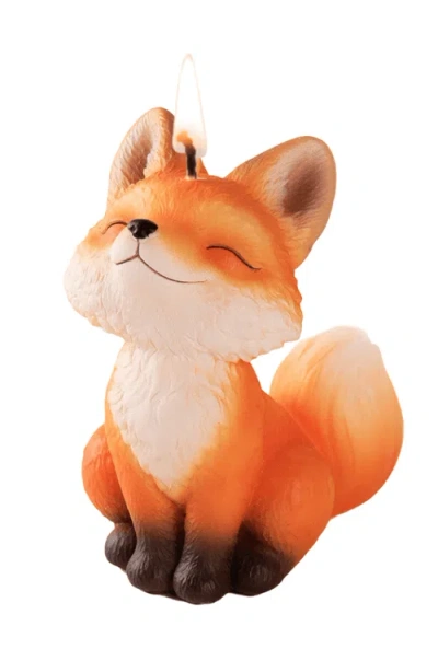 Southlake Gifts Fox Candle In Orange