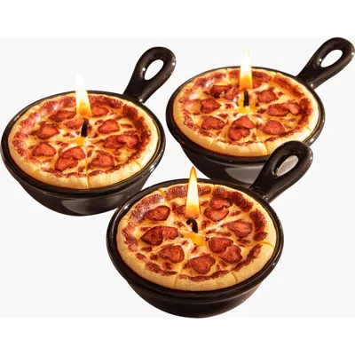 Southlake Gifts Heart Pepperoni Mini Pizza Candle Trio In Multi