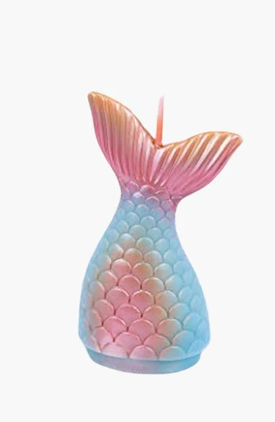 Southlake Gifts Mermaid Tail Candle In Metallic Finish