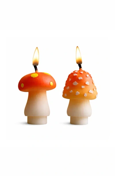 Southlake Gifts Mini Mushroom Candle Set In Multi