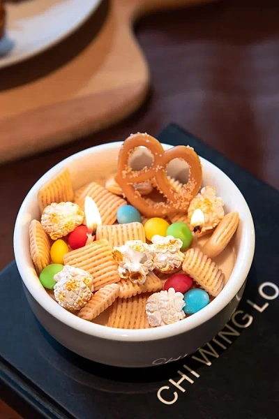Southlake Gifts Snacks Candle Bowl In White At Urban Outfitters In Multi