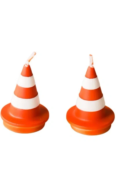 Southlake Gifts Traffic Cone Candles In Multi