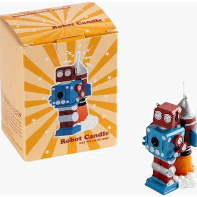 Southlake Gifts Vintage Robot Birthday Candle In Multi