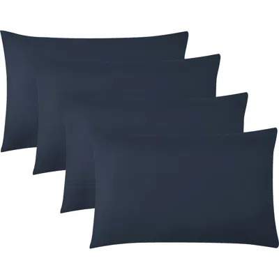 Southshore Fine Linens 4 Piece Pillow Case Set In Blue