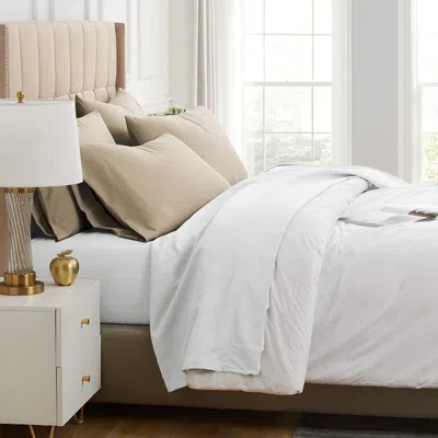 Southshore Fine Linens 4 Piece Pillow Case Set In White