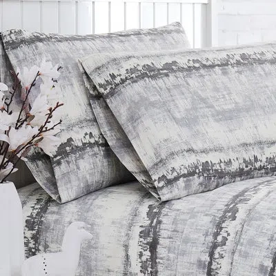 Southshore Fine Linens Abstraction 300 Thread Count Abstract 100% Cotton Sheet Set By  In Gray