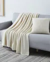 Southshore Fine Linens Acrylic Decorative Pillow & Throw Set In Taupe