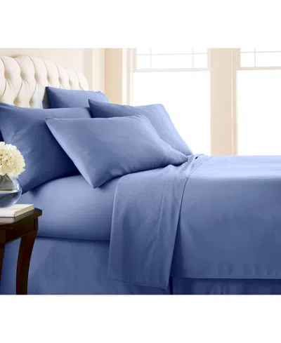Southshore Fine Linens Adjustable Mattress 7-pc. Sheet Set, Split King In Blue