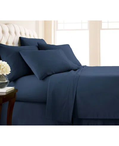 Southshore Fine Linens Adjustable Mattress 7-pc. Sheet Set, Split King In Blue
